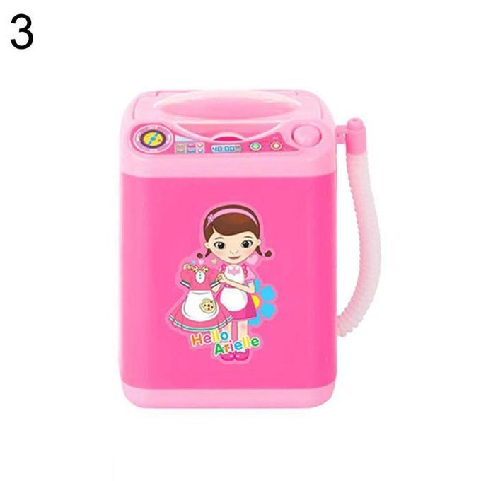 Mini Simulation Washing Machine Children Kids Home Pretend-