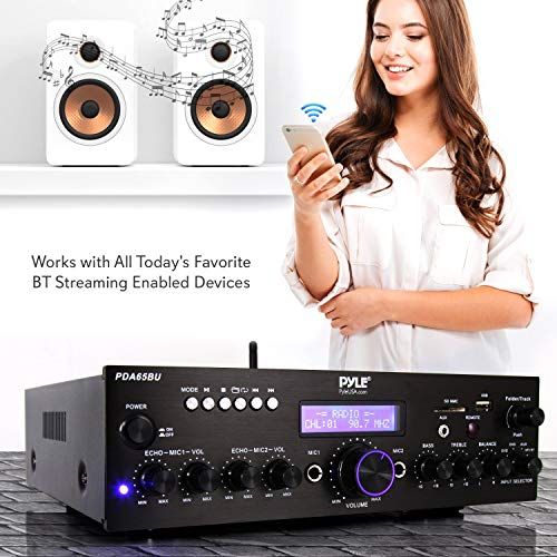 Wireless Bluetooth Power Amplifier System  200W Dual Channel