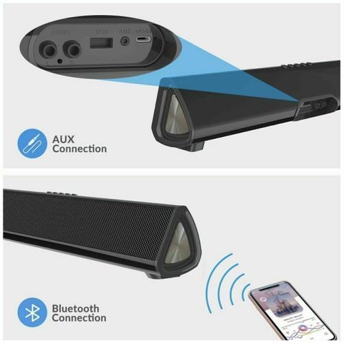 Octavia Bluetooth 5.0 Soundbar LP-S16 Rechargeable Bluetooth Speaker With Built-in Subwoofer HT