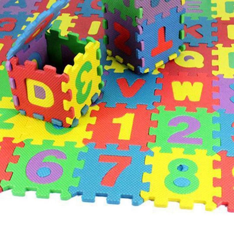 36Pcs/Set Child Kids Novelty Alphabet Number EVA Foam-