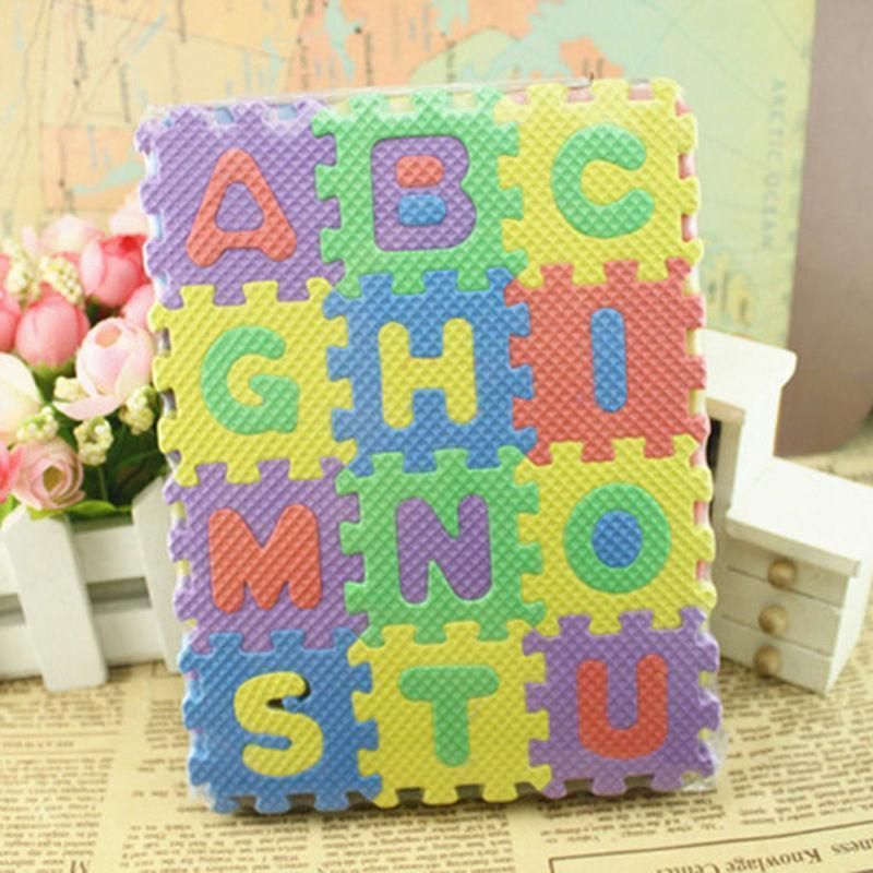 36Pcs/Set Child Kids Novelty Alphabet Number EVA Foam-