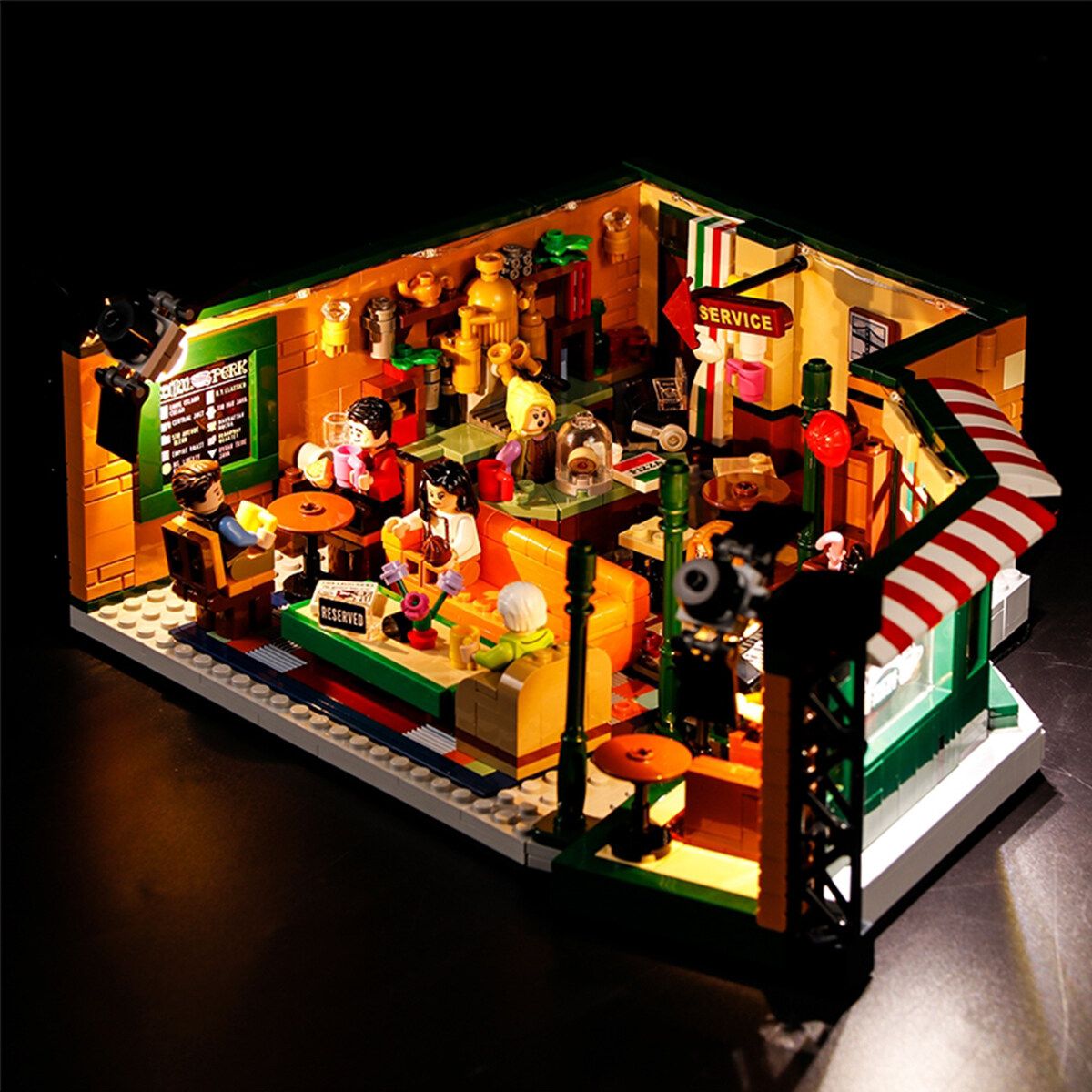 LED Light USB Lighting Kit For LEGO 21319 Friends Central Perk Bricks