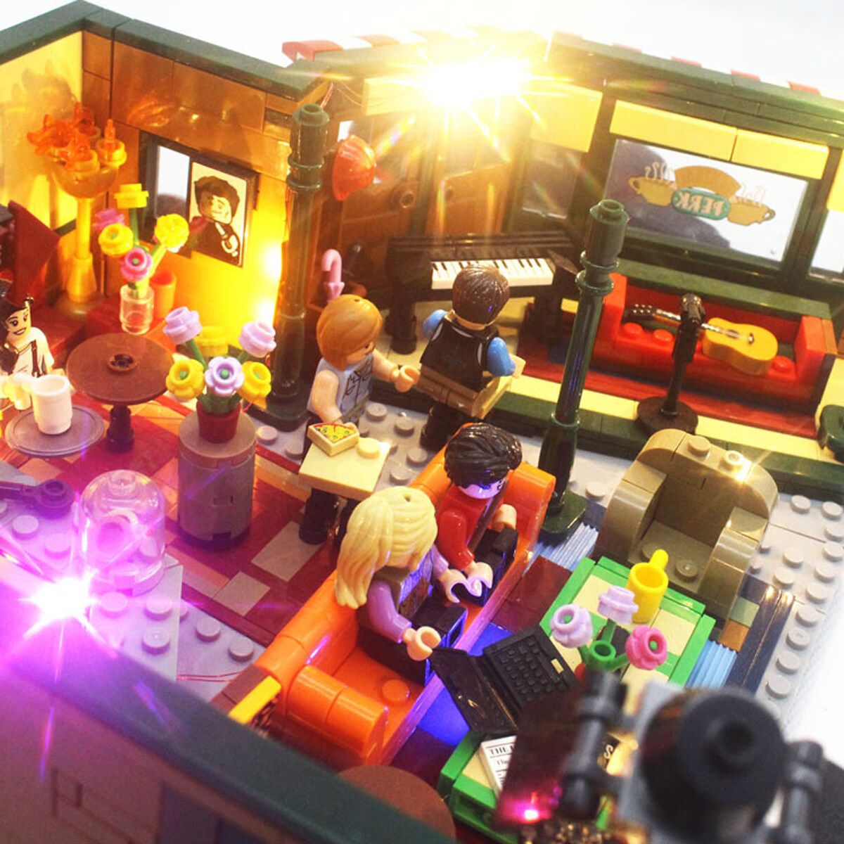 LED Light USB Lighting Kit For LEGO 21319 Friends Central Perk Bricks
