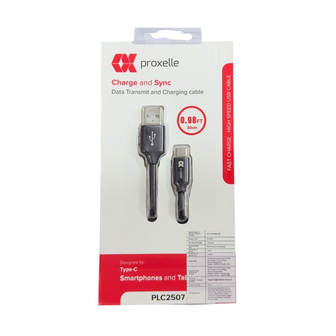 480Mbps Fast Data And Charge 30CM Short Type-C Cable