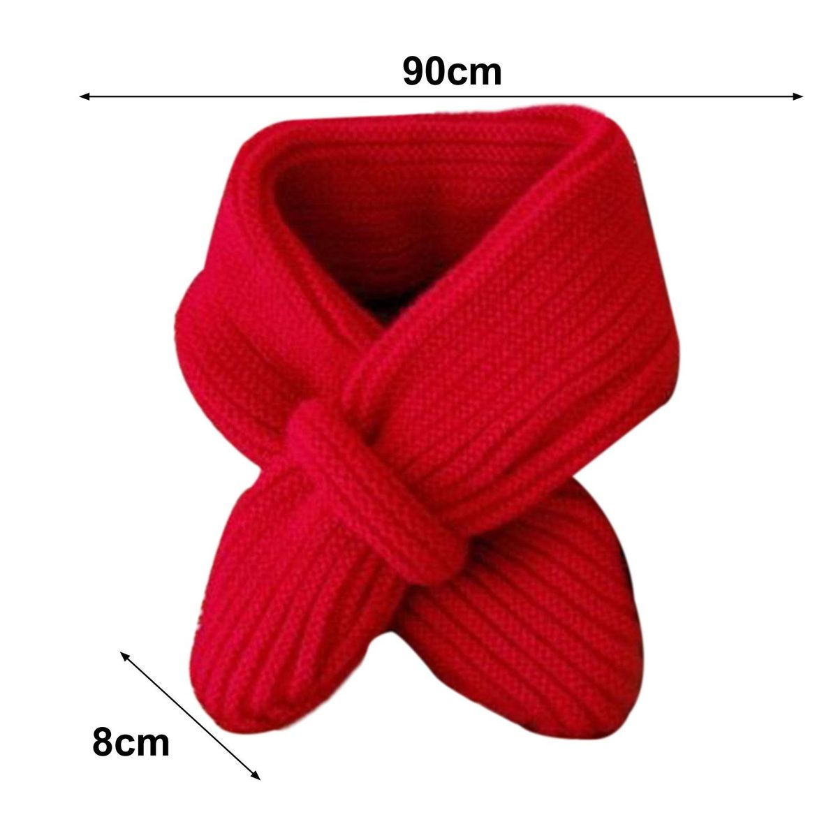 Warm Neck Wrap Cozykidz Knitted Neck Warmer Soft Warm for Winter Red