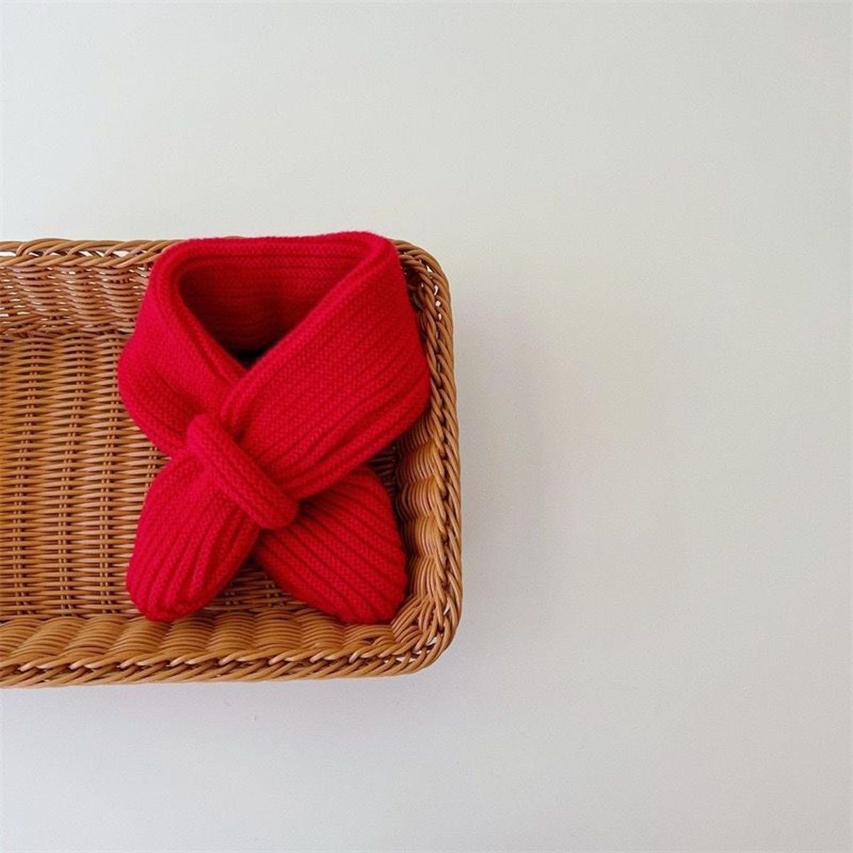 Warm Neck Wrap Cozykidz Knitted Neck Warmer Soft Warm for Winter Red