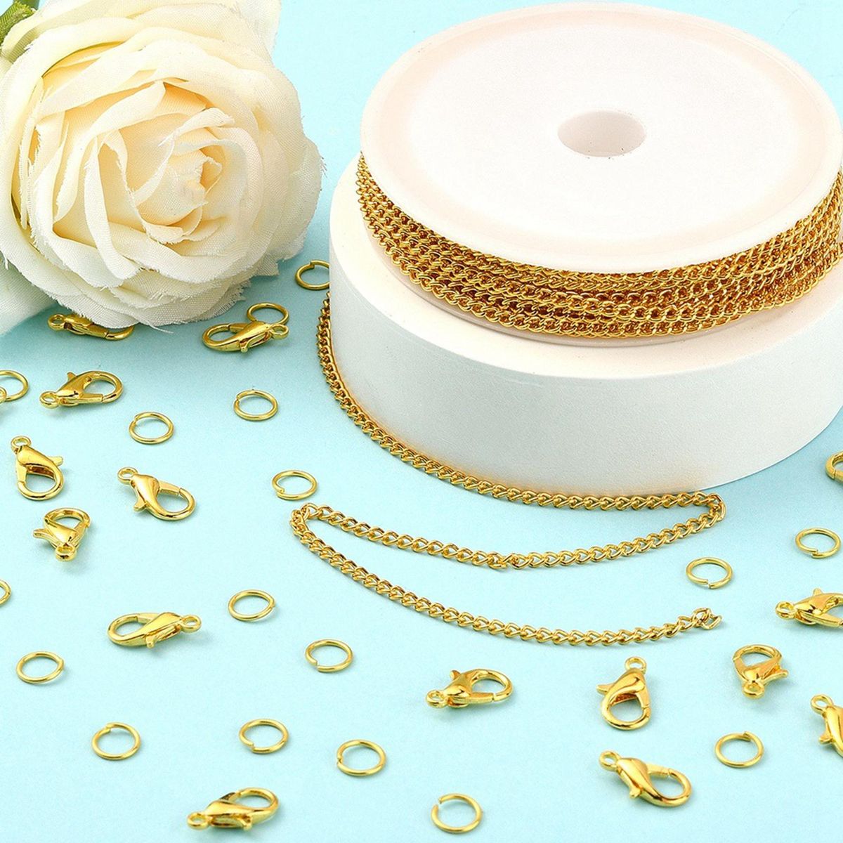 Chains Crafts Jewelry Making Connectors Gold 6mm