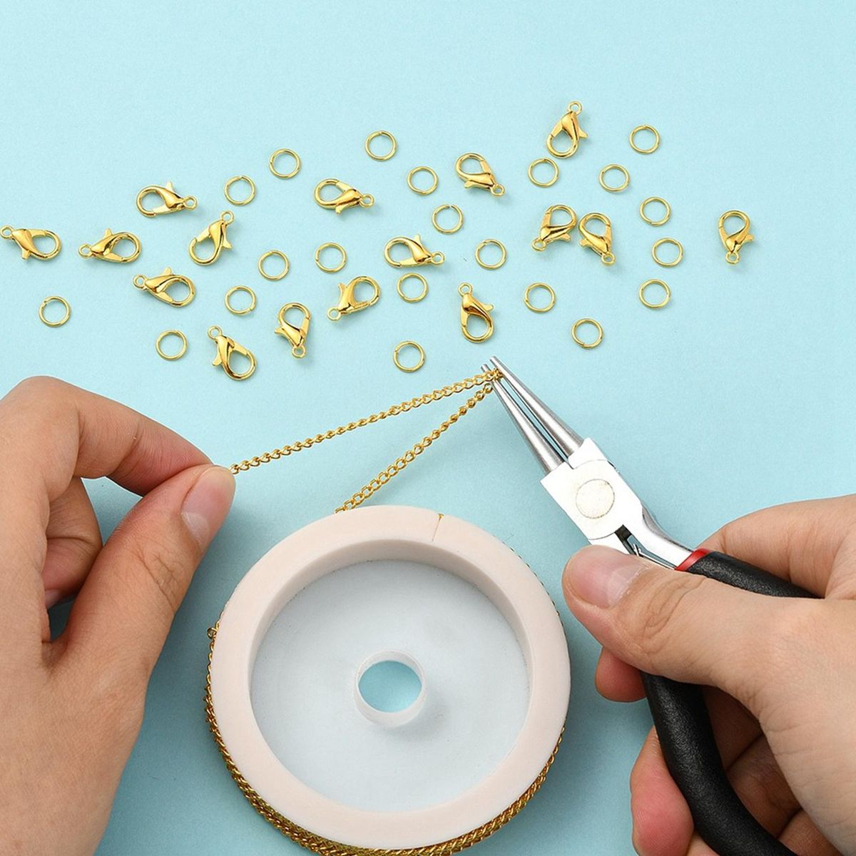 Chains Crafts Jewelry Making Connectors Gold 6mm