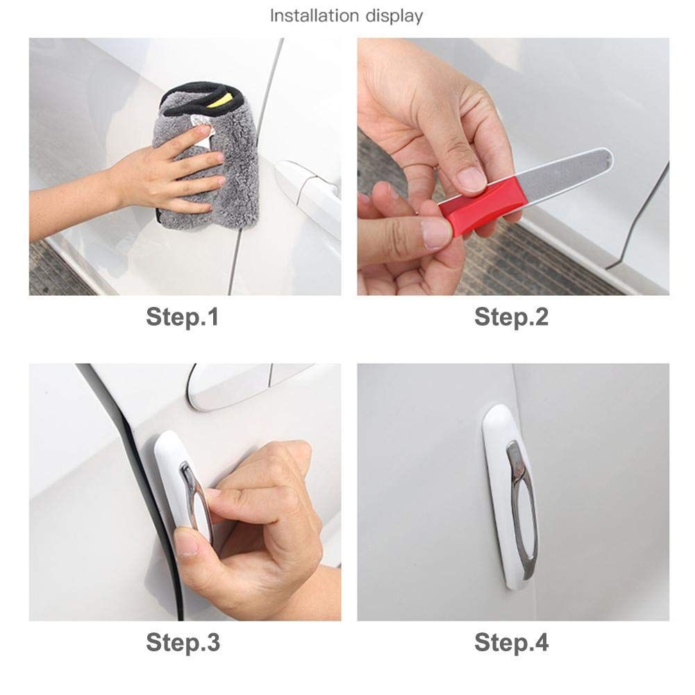 Universal Car Door Side Protector Bumper/Edge Guards Strips Anti-Scratch Anti-Collision Body Sticker Trim Decoration (Black)See Video Below.