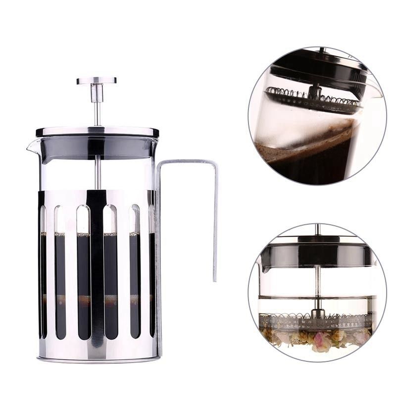 French Presses Vertical Lines Coffee Pot Maker Kettle