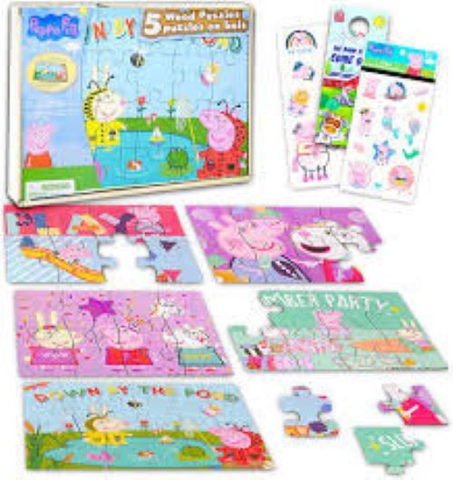 5 Wood Puzzle Pack Floor Puzzle