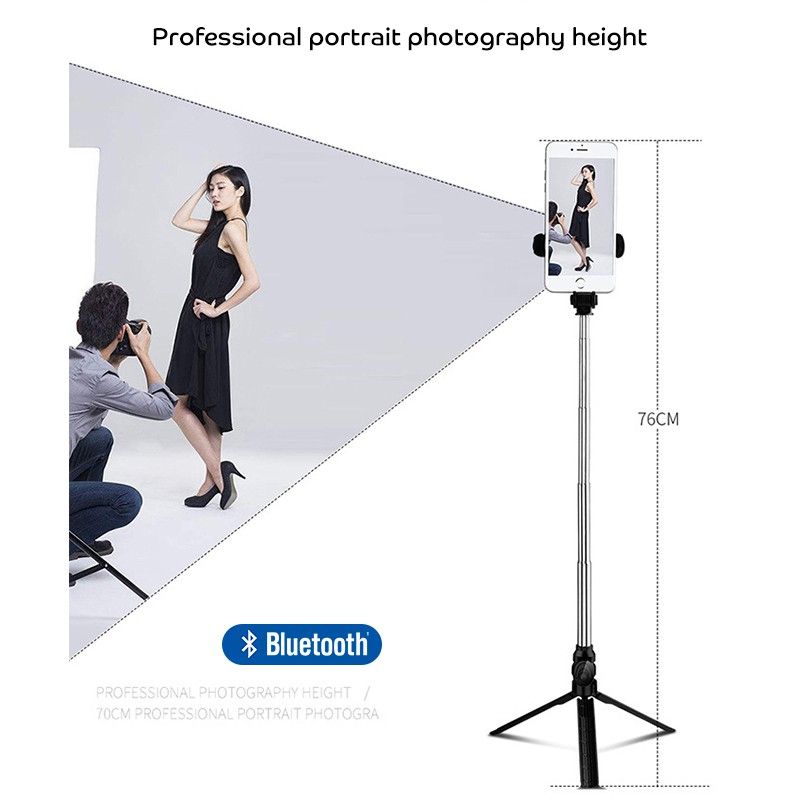 Wireless Selfie Stick For Phone Handheld With Tripod Leg