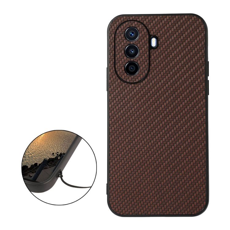 Carbon Fiber Case For Huawei Enjoy 50 China/nova Y70 4G Glob