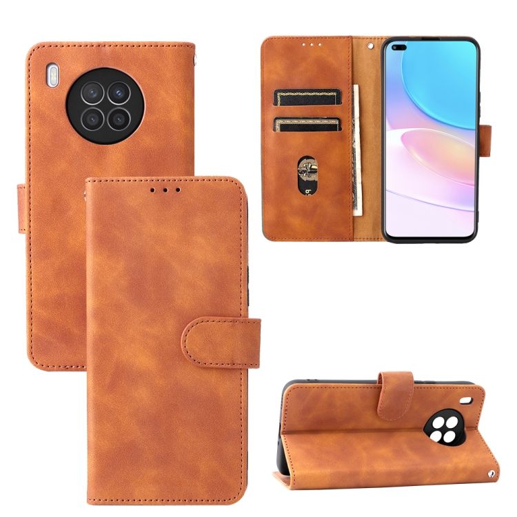 Skin Feel PU Phone Case For Huawei Nova 8i / Honor 50 Lite