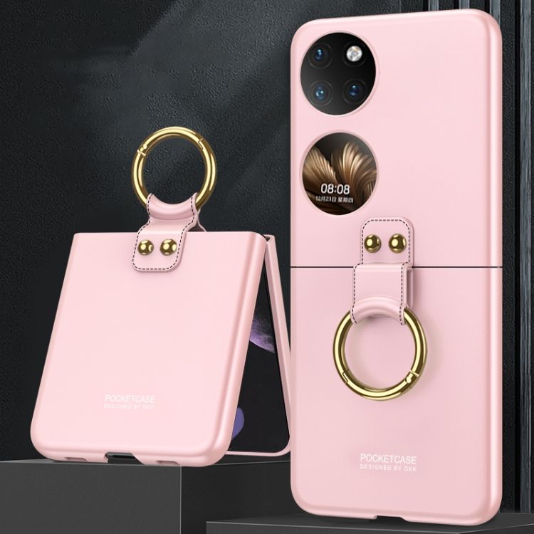 GKK Ultra-thin PC Case With Ring For Huawei P50 Pocket