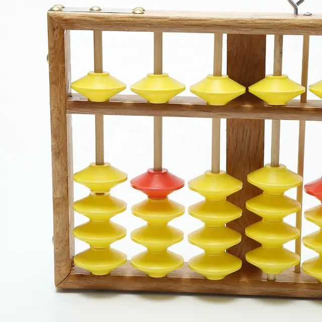 Big Teacher Instructor Abacus Soroban Tool, 13 Rod, Beads