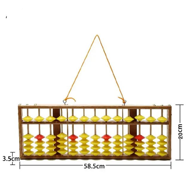 Big Teacher Instructor Abacus Soroban Tool, 13 Rod, Beads