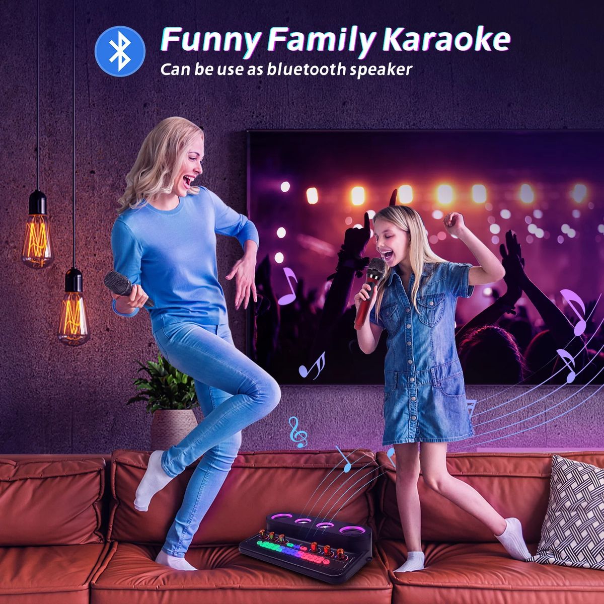 Sound Card Audio Portable Wireless Speakers For Family KTV