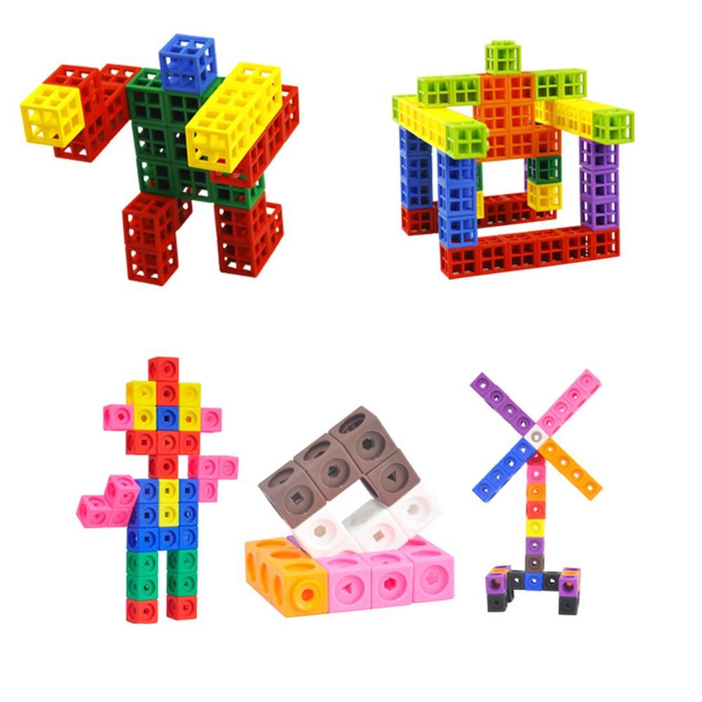 100x Learning Toys Colorful Math Linking Cubes Early C