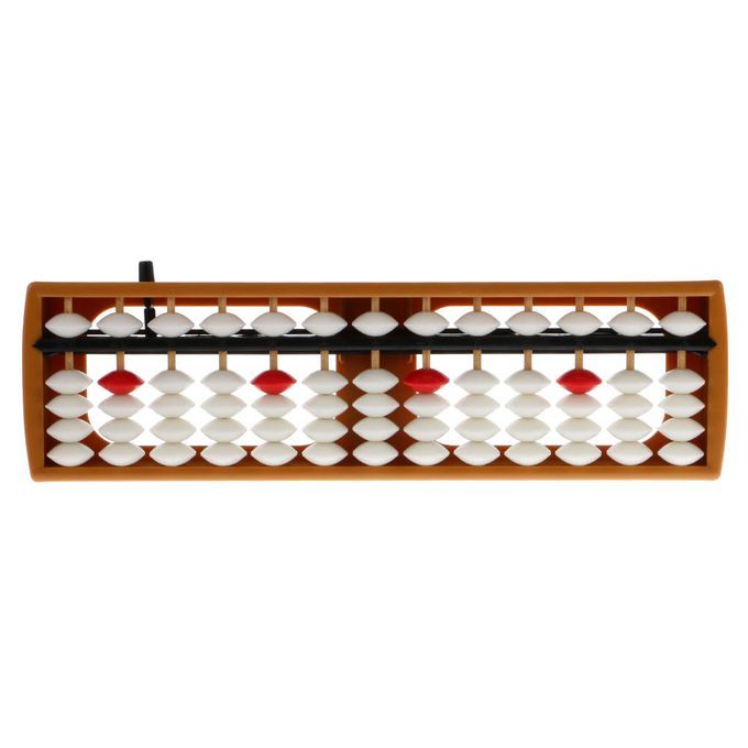 13 Rods Plastic White Beads Abacus Count Number Preschool Math 5