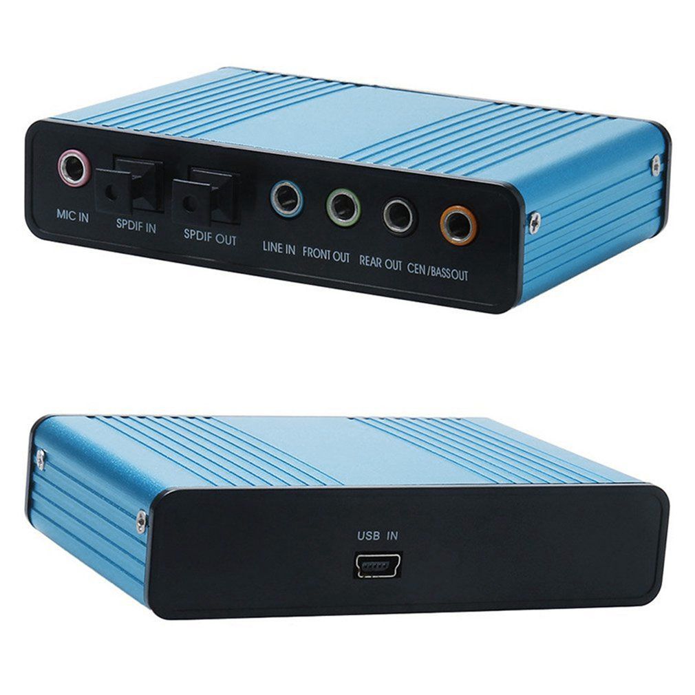 6 Channel External Sound Card 5.1/7.1 Optical S/PDIF Audio Sound Card Adapter