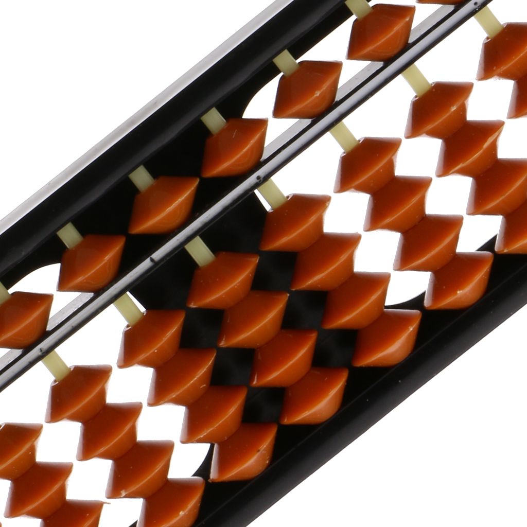 Brown 1 Rods Plastic Beads Column Abacus Count Number Calculating 3