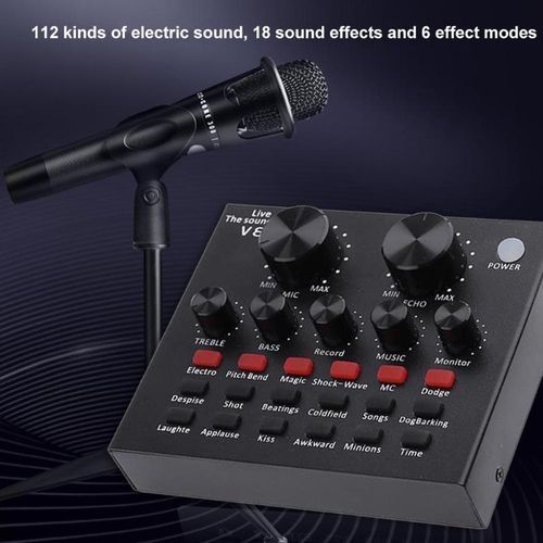 Sound Cards V8 Audio External USB Headset Mic
