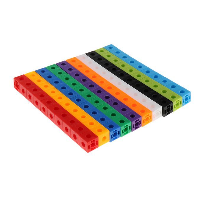 200Pcs 10 Colors Multilink Linking Cubes/ Math Manipulative/ Counting