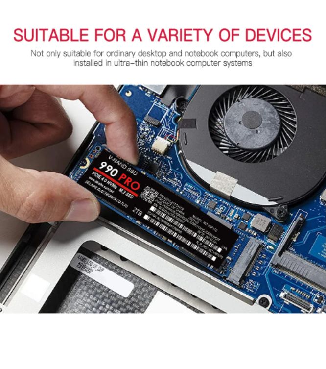 990 PRO SSD 4TB NVMe Gaming M.2 Internal Solid State Drive