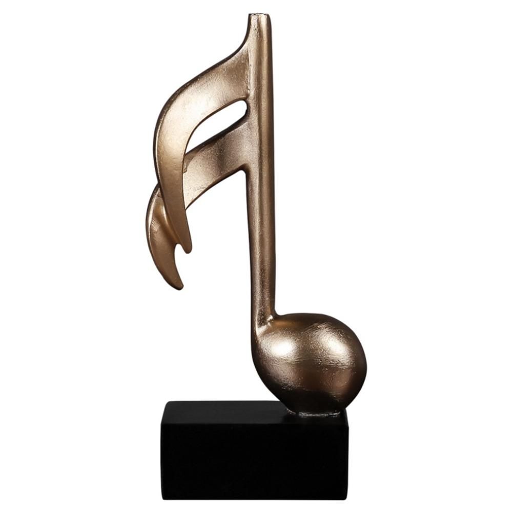 1 PCS Decor Golden Musical Note Handicraft, Living Room Orna