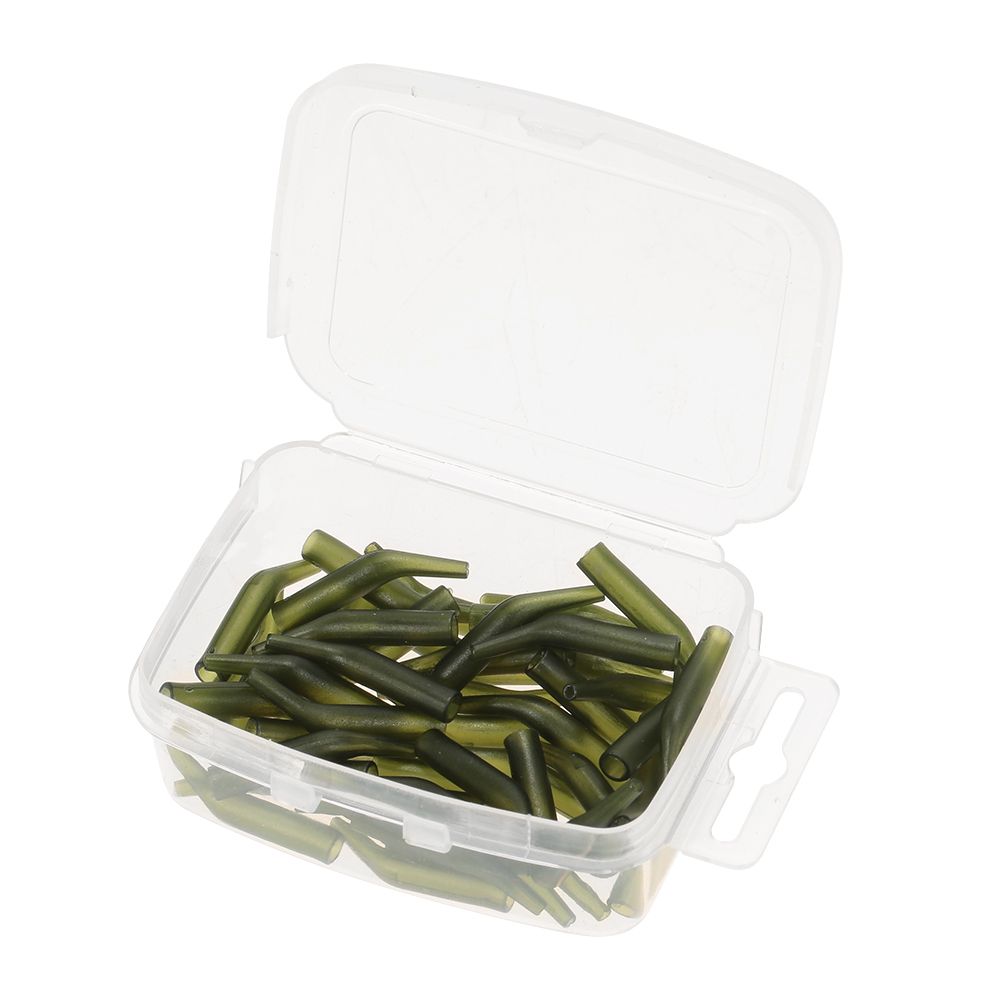 50Pcs/Lot Carp Fishing Hook Sleeve Hair Rig Line Aligner