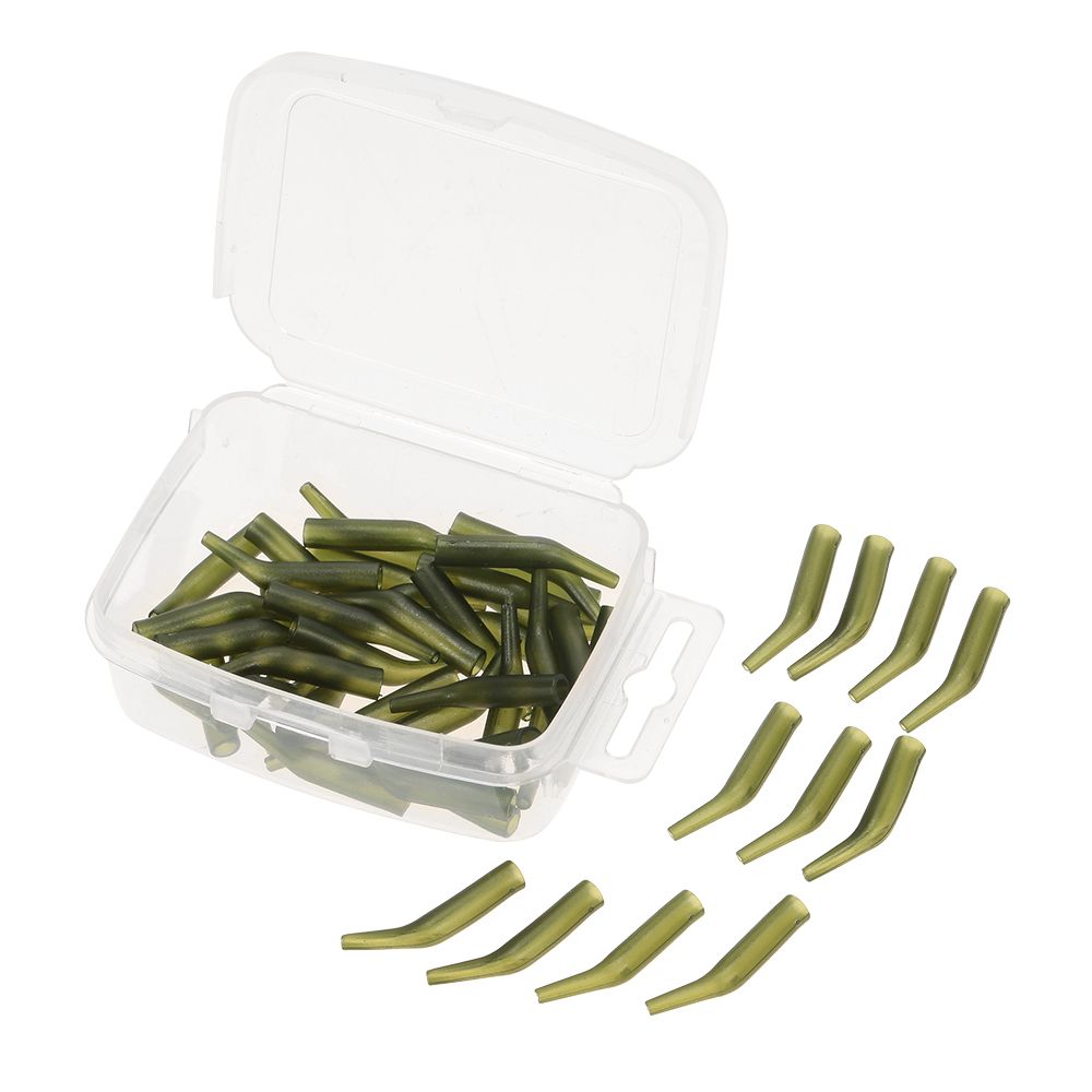 50Pcs/Lot Carp Fishing Hook Sleeve Hair Rig Line Aligner