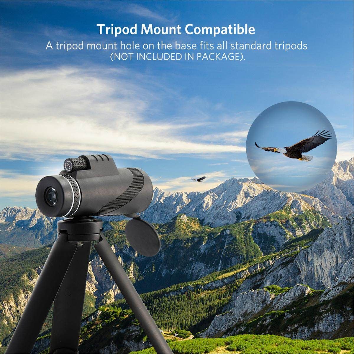40 X 60 HD Day Night Vision Zoom Optical Hunting Camping Hiking
