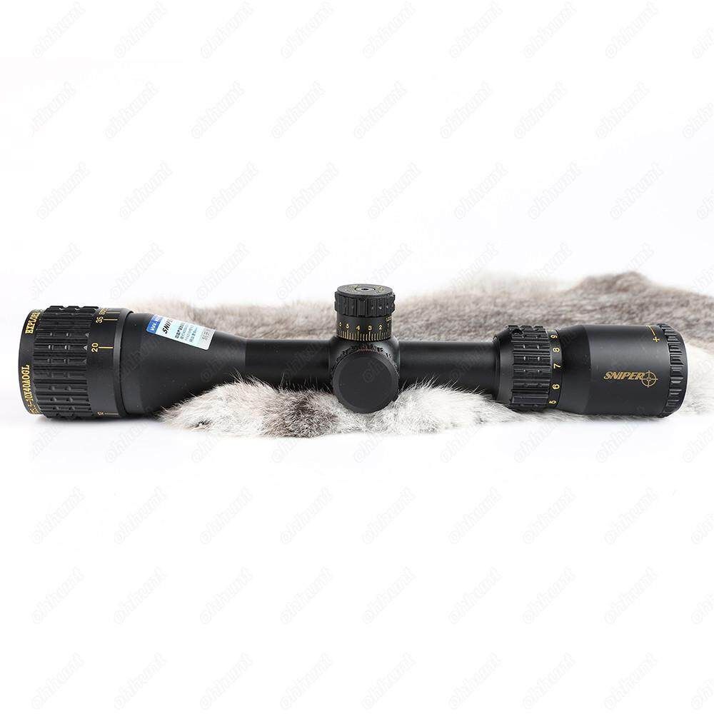 NT 3.5-10X40 AOGL Hunting Riflescopes Optical Sight Full Size Glass Etched Reticle RGB Illuminated Airgun Scope