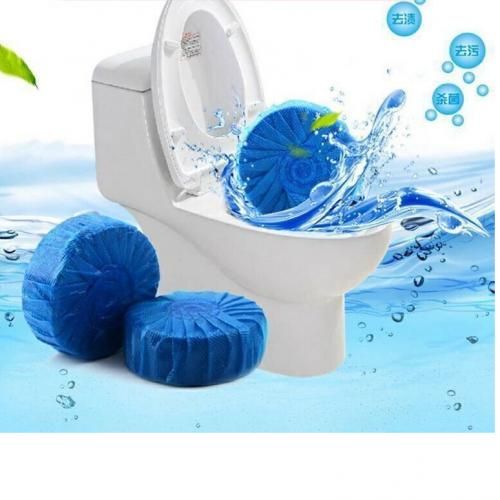 Blue Toilet Cleaning/Disinfectant/Fragrance Blocks - 10 Pcs
