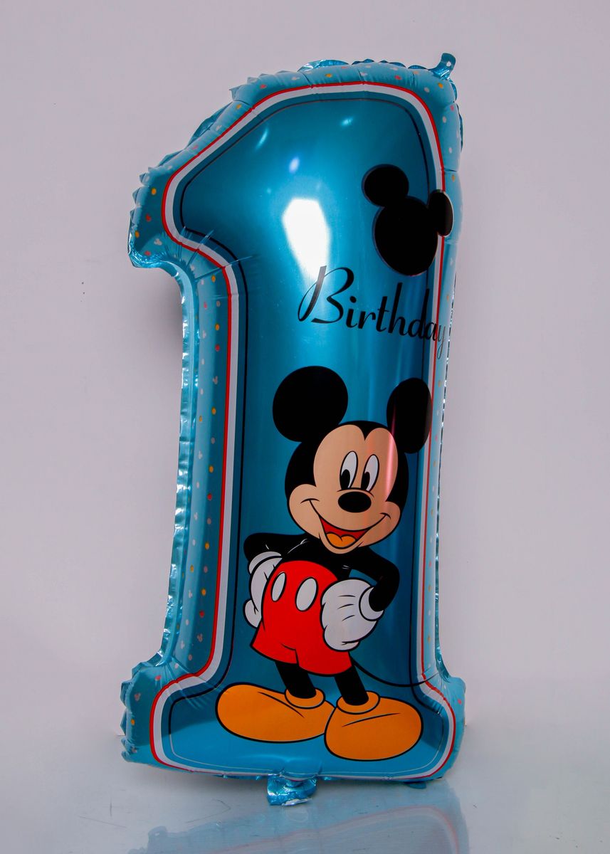 Blue Mickey Mouse Cartoon Character Balloon