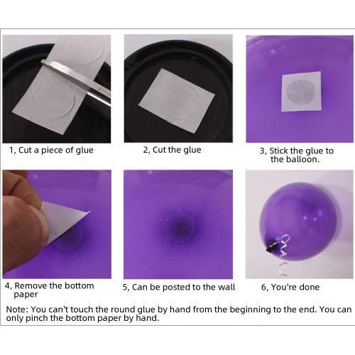200pcs Balloon Glue Dot Sticks Balloon To Ceiling&Wall