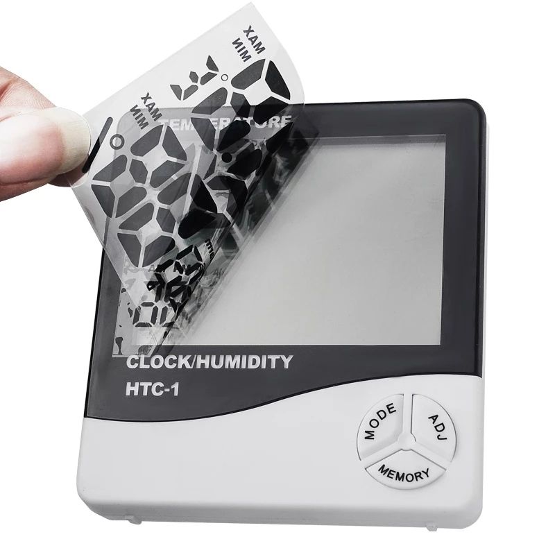 Indoor Room LCD Electronic Temperature Humidity Meter DigitalThermometer Hygrometer Weather Station Alarm Clock HTC-1