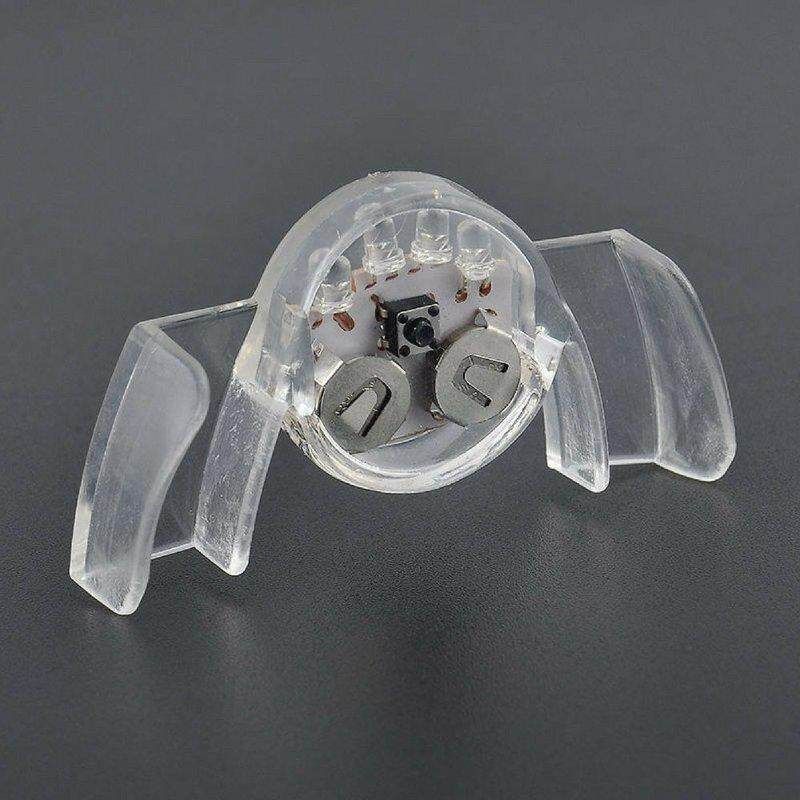 New Halloween Luminous Toothbrush Light Tooth Stickers Luminous Braces Flash LED Denture Sets Halloween Props Ordinary Teeth Common Teeth