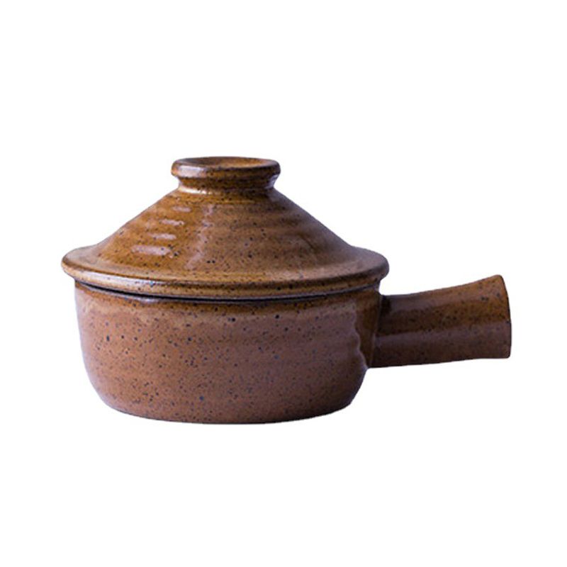 Crude Pottery Casserole Stew Pot Claypot Rice Microwave