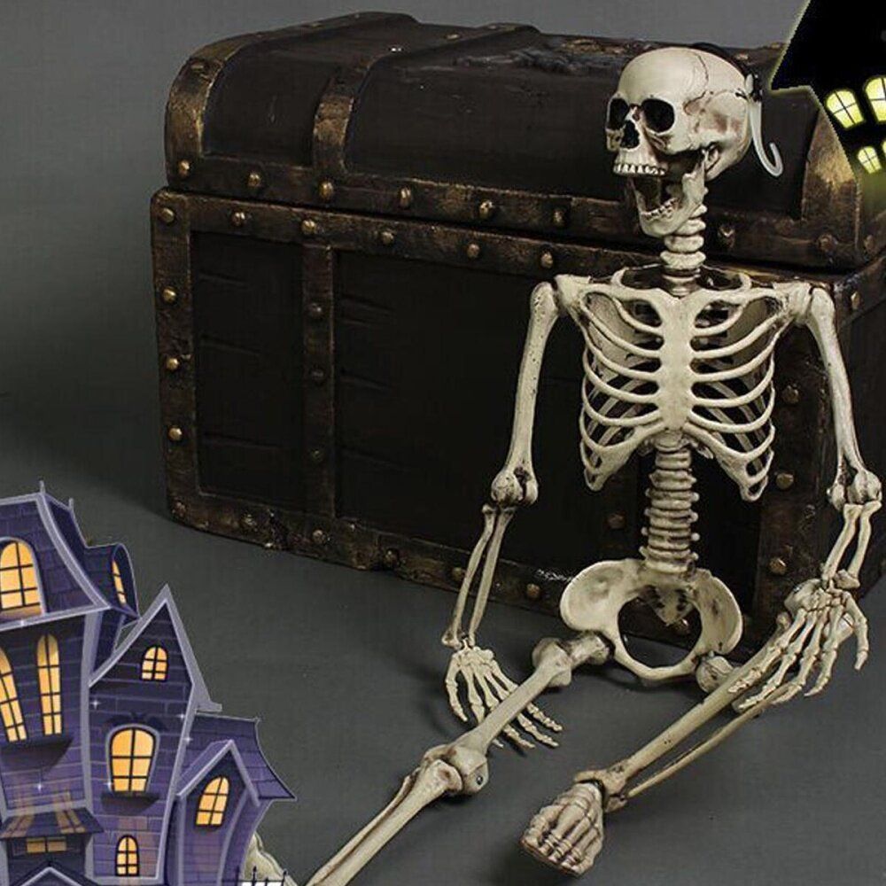 Halloween 90cm Human Skeleton Medium Skull Full Body Anatomical Model