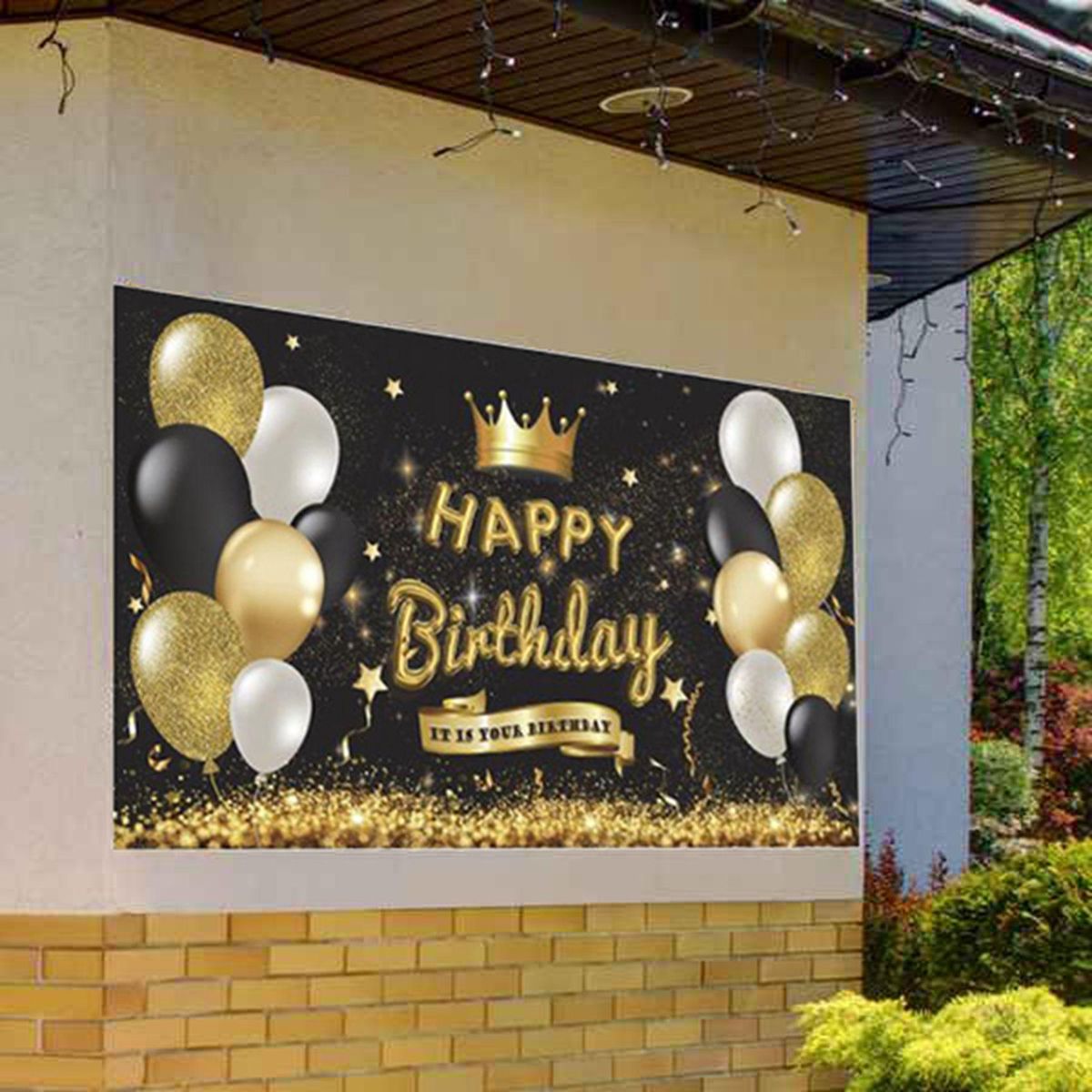 Happy Birthday Backdrop Banner Cheers Years Background