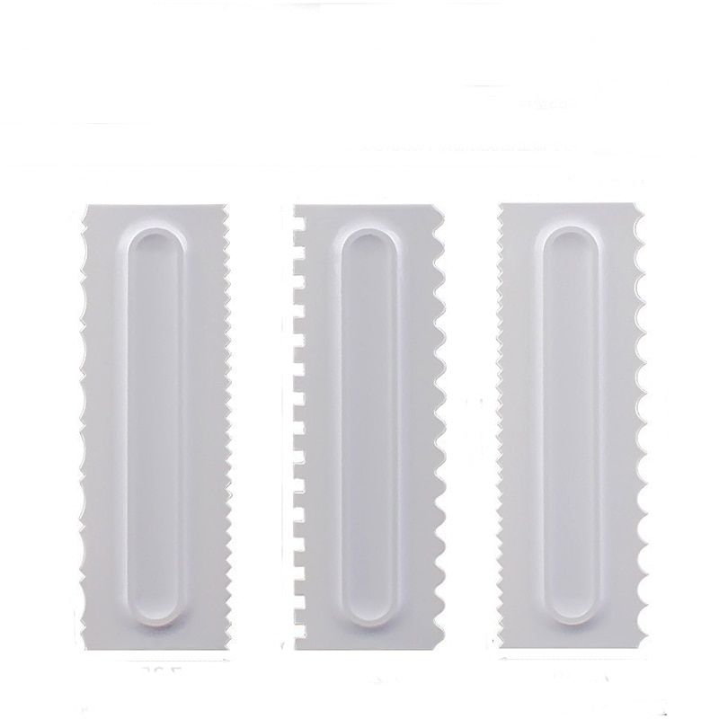 Cake Decorating Comb Icing Smoother Cake Scraper Pastry 6