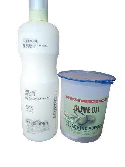 Olive Oil Hair Bleaching Powder & Developer -(white)
