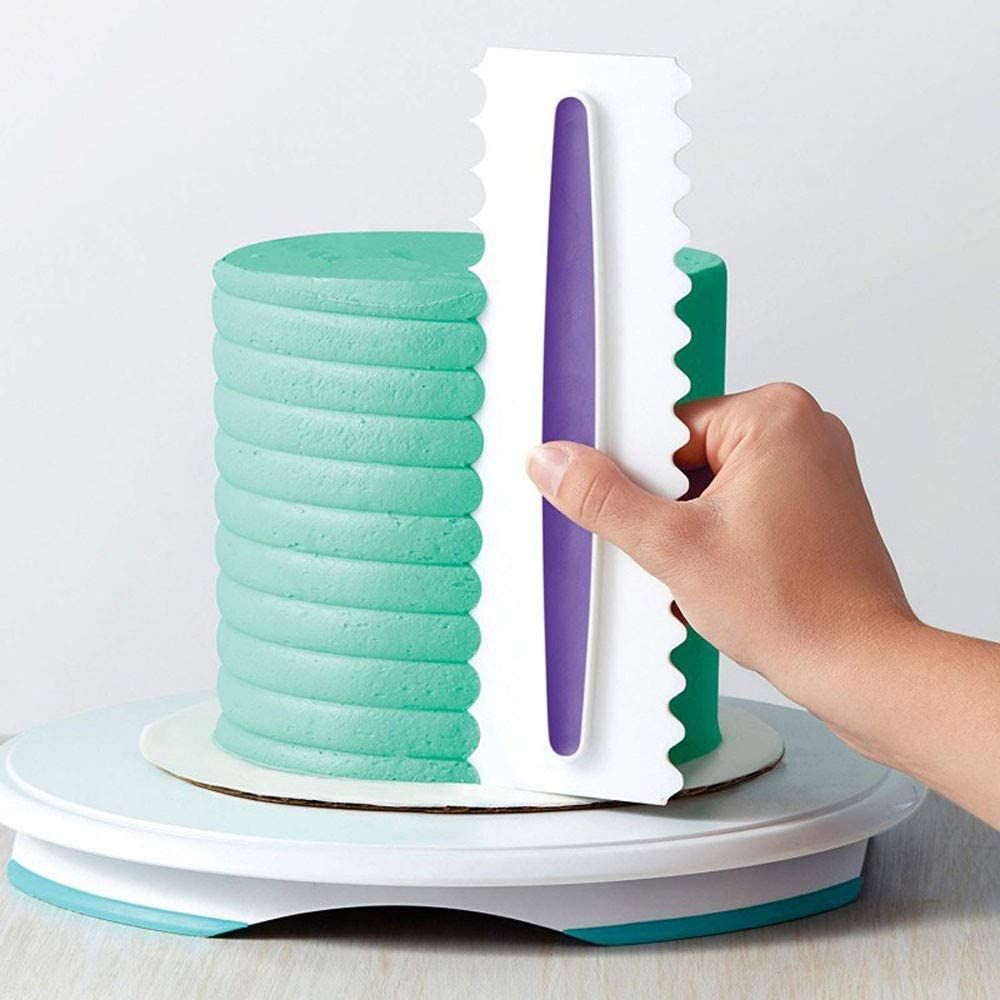ICING COMB SET-3 PIECES, CAKE DECORATING COMB, CAKE SCRAPER
