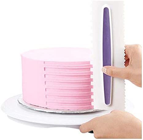 ICING COMB SET-3 PIECES, CAKE DECORATING COMB, CAKE SCRAPER
