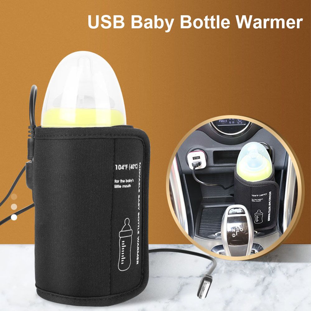 Portable Usb Bottle Warmer Travel Milk Heat Keeper Car Baby