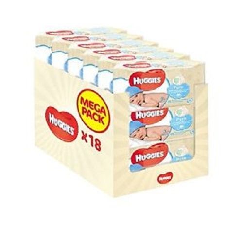 Pure Baby Wipes, 18 Packs (1008 Wipes Total)