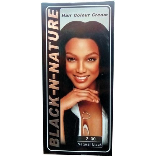 100% Permanent Natural Black Hair Colour Cream///
