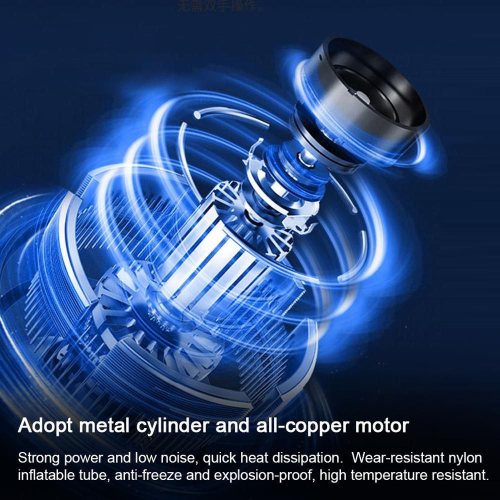 Car Air Pump 120PSI Electric Air Compressor Portable Digital Tire Inflator Support Preset Pressure Auto-Off Function with LED Light for Car Motorcycle Bicycle Tires Balls